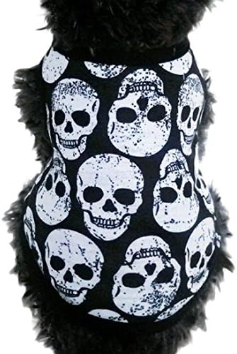 WINWINTOM Pet Puppy Small Dog Cat Pet Skull Vest T-Shirt (M)