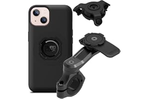 Quad Lock Support Téléphone pour Guidon de Moto Pro avec Amortisseur de Vibrations et Coque MAG pour iPhone 13