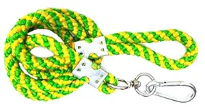 JA 170 cm Dog Cord Leash Heavy Lock,Chains for Strong Dogs Lead Rope Cord, (Yellow, Green), Extra Large Pets