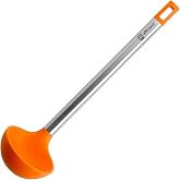 BRA Efficient | Kitchen Saucepan 35 cm | Stainless Steel, Nylon and Silicone, Orange