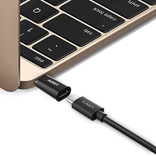 AUKEY USB C Adapter auf Micro USB für Samsung Galaxy S8 , Lumia 950 / 950XL , OnePlus 2 / 3 , Nexus 5X / 6P , Nokia N1 Tablet , usw. - 7