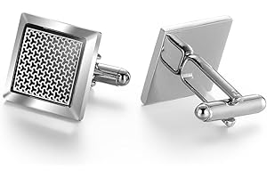 Wynameleri Father of The Bride Cufflinks for Men, Fathers Day Present best Man Silver Cufflinks for Men Wedding, Personalised Cufflinks Mens Set, Father's Day/Valentine Day Pre-sents