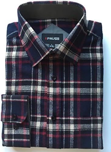Private Member Mens Flannel Lumberjack Check Work Causal Shirt Brushed 100% Cotton M-5XL (XL, Red Check)