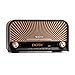 Produktbild auna Glastonbury • Retro Stereoanlage • DAB Plus Radio • Bluetooth • CD- / MP3-Player • Radio-Wecker • Sleep-Timer • Stereo-Lautsprecher • MP3-fähiger USB-Port • AUX-Anschluss • Fernbedienung • braun