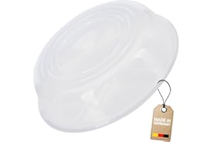 Westmark Tapa para platos en microondas, Redonda, ø aprox. 25 cm, Altura aprox. 6,3 cm, Plástico, Color: transparente, 22452270
