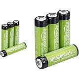 Amazon Basics - Pile ricaricabili precaricate stilo e ministilo (pacco da 4)