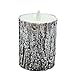 Produktbild ViewHuge Birke Effekt Kerze flackernd, flammenlose Kerze Deko Akku Flammenlose Kerze Wachs Säule mit Dancing LED-Flamme, weiß, 1pcs 7.5x10cm