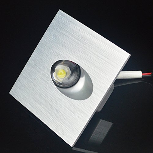 Warmweiß 1W LED-Wandleuchte Einbauleuchte Wandleuchte Treppenlicht Stufenbeleuchtung, 2 Stück - 2