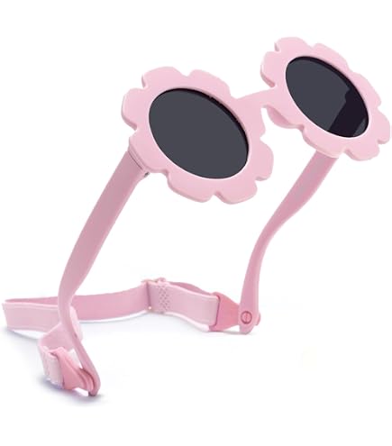 Lunettes Polarisées UV400 Sangle Réglable 0-36 Mois Lunettes De Soleil Bébé Polarisées UV400 - 0-36 Mois - Sangle Ajustable - Cadre Flexible Et Léger 13,3g Lunette De Soleil Bebe