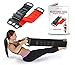Produktbild Widerstand-Bänder - 2 mit Griffen in einem Set - Oberkörper-Band 31" Unterkörper-Band 52" - Ideal für Pilates & Physiotherapie - für Männer und Frauen zur Erhöhung der Flexibilität - Inklusive Übungsbuch - (schwarz, rot)