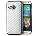 Produktbild Saxonia® HTC One Mini 2 Hülle Case Schutzhülle Cover Slim Design in Carbon-Optik Silber