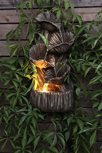 Gartenbrunnen Madera mit LED Beleuchtung Springbrunnen Brunnen Wandbrunnen SB-105 - 5