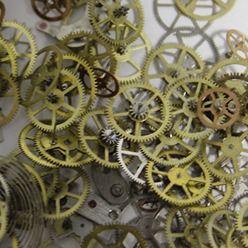 10g Uhrenteile Steampunk antikes Uhrwerk Taschenuhr Teile für Kunst Bastel und Handwerksarbeiten von Curtzy TM - 4