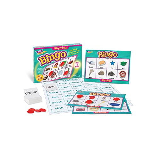 Fun to Know 36-Piece 333 g Rhyming Learning Bingo Games, White