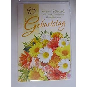 Glückwunschkarte 95. Geburtstag