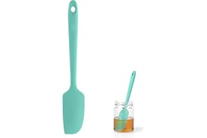 ‎U-TASTE U-Taste 22,7 cm mała silikonowa szpatułka: odporna na wysokie temperatury 315°C, elastyczna, bezszwowa mini szpatułka, pieczenie, gotowanie, przybory kuchenne do mieszania, mieszadłowania, skrobania