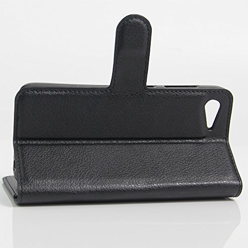 Lenovo ZUK Z2 Funda  VIFLYKOO Lenovo ZUK Z2 Flip Cover Tapa de Cuero de La PU Case de la Cartera con Ranuras para Tarjetas Incorporadas Cover para Lenovo ZUK Z2 Smartphone Case - Negro