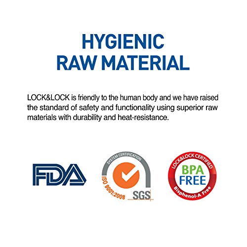 Lock & Lock Viereckiger Vorratsbehälter, groß, 2,6 Liter - 4