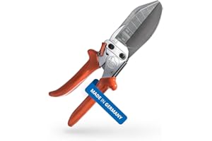 Original LÖWE Profi Leistenschere 3.306/HÜ mit Hebelübersetzung 90 Grad Anschlägen und extra langer Klinge - zum präzisen Schneiden an hartem und flachem Kunststoff, PVC, Holz Metall