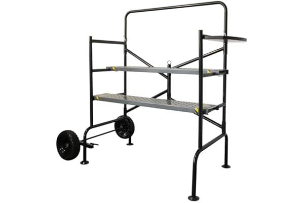 Echafaudage roulant Jardin - hauteur de travail 83cm - Pliable roues increvables - Echafaudage mobile sur roues - 150Kg