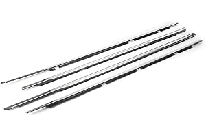 Three T Auto 4 piezas ventana burlete moldura puerta ventana sello cinturón para HONDA Accord 2008-2012, cromado