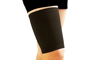 GUTEINTE Elastic Support Bandage, Compressione Coscia, Fascia Elastica Per Ginocchia Coscia Supporto Tutore Gamba, Per Sport e Dolori Muscolari, Unisex, 2 pezzi (Nero)