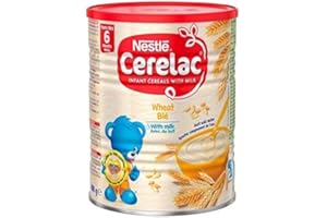 Nestle Cerelac, grano con latte, lattine da 400 g (confezione da 4)