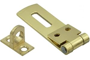 Dzina™ Hasp and Staple 50mm x 15mm (2 Inch) Brass, Pack of 1