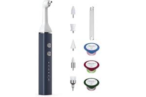 BEIERMU Zahnaufhellungsset, Zahnaufhellung bleaching Set für Aufhellen der Zähne (3 Professionelle Zahnpasta im Lieferumfang), Zahnaufhellungsset wiederaufladbarer USB-C mit LED-Licht, 6 Köpfe, 5 Modi