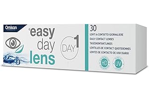 Easy Day Lens, 30 Lenti A Contatto monouso Giornaliere per la correzione della miopia, -1,50