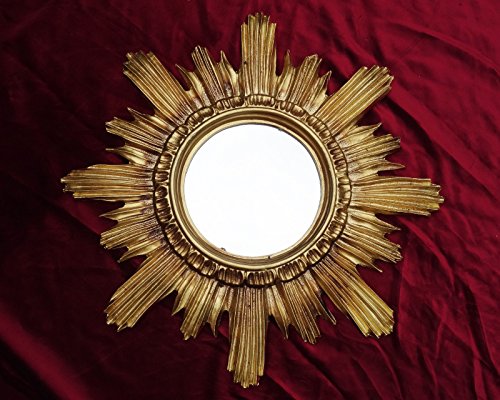 Spiegel Sonne gold Spiegel Gold Möbel Barock Fake Vintage 42 cm Durchmesser - 3