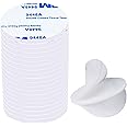 AJIODA Double Sided Foam Adhesive Tape, 20 PCS 3M Super-Sticky Adhesive Double-Sided Circle Dots Strong Pad Suitable for Walls, Door, Wood, Metals, Papers, Plastics, Fabrics, White Diameter 80mm