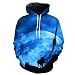 Produktbild Kapuzenpullover Kapuzenpulli Herren Hoodie 3D bedruckte Pullover Unise Langarm Sweatshirt Kapuzenjacke Slim Fit Kapuzenpullover Sweatshirt Pullover Top Jumper Shirt Herbst Hemd Kapuzenpullover (XXL, Blau)