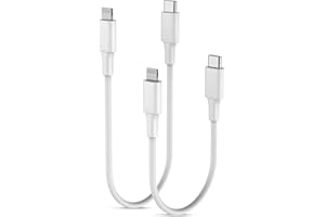 Sundix USB C auf Lightning Kabel Kurz-2Pack 0.15m+0.3m, iPhone Ladekabel MFi Zertifiziert Power Delivery USB C Kabel für iPhone 14/12/13/13 Pro Max/mini/12 Pro/12 mini/11/XR/XS/X/8/8P