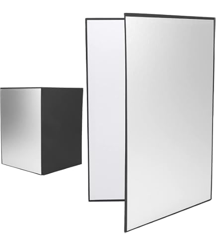 3 en 1 Réflecteur de Lumière A4 Pliable pour Photo Produit et Photographie d 'Aliments - Carte de Table 29 * 21cm (Or/Noir/Blanc