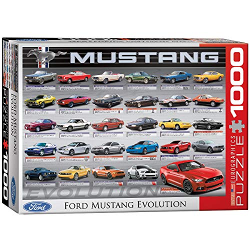 Eurographics Ford Mustang Evolution 1000pcs Puzzle - Rompecabezas (Puzzle Rompecabezas, Vehículos, Niños y Adultos, 1000 Pieza(s))