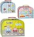 Produktbild alles-meine.de GmbH 3 TLG. Set _ Kinderkoffer / Koffer - in 3 Verschiedenen Größen -  Fahrzeuge - Flugzeug / Schiff / Auto  - incl. Name - Kofferset - ideal als Geldgeschenk un..