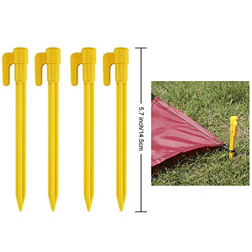 Outdoor Decke Strandmatte Picknickdecke mit Tasche 4 Bodennägel Doppelt PU-Beschichtung leicht, wasserdicht für Picknick, Camping, Reisen, Wandern (Schwarz) - 3