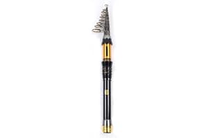 Shipenophy Telescopic Fishing Rod, Travel Fishing Rod Durable Carbon Telescopic Fishing Rod New-Generation Fishing Rod Fishing Accessories for Sea Beach Shore Pier(3.0m)
