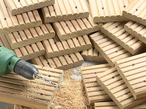 kwb AKKU-TOP FCE Holzbohrer 511904 (4 mm, für Hartholz, HSS-M2, präzisionsgeschliffen, FCE First Cut Entrance durch zwei Vorschneider) - 4