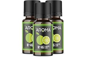 ‎MY AROMA myAROMA flavour drops – Limette 3x10ml, flavour drops zuckerfrei, kalorienfrei & vegan, natürliches Lebensmittelaroma ohne künstliche Farbstoffe für Backen, Essen und Trinken, Nr. 46