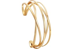 JUSTUSNX Pulsera de aleación, pulsera de Cruz abierta simple, joyería adecuada para niñas y mujeres