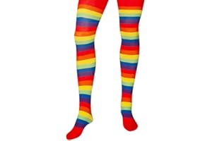 Wicked Costumes Adult Rainbow Stripey Tights - One Size