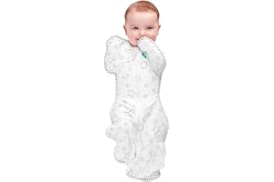 Love To Dream Swaddle Up Bamboo, Nouveau-né 2,2-3,8 kg, Couleur crème, Coupe ajustée pour Un Sommeil réparateur, 1,0 Tog (20-24 °C), Lavable en Machine et Double Fermeture éclair