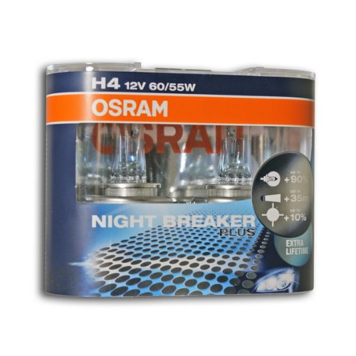 Halogenleuchte, Osram Night Breaker Plus, H4 12V/55W