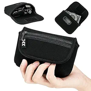 JJC Compact Camera Case Pouch for Sony RX100 VI V IV III II Canon G7X G9X MarkII SX740 SX730 SX720 Ricoh GR GRII Olympus TG-5 TG-4 TG-3 2 1, w/Zippered Pocket & Battery Pocket - 4.4
