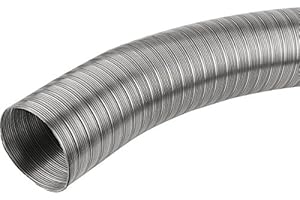 PRODMAX Wellrohr flexibel säurebeständiger Edelstahl Flexrohr V2A Handlauf Auspuff VA (Ø 80 mm, 1 Meter)