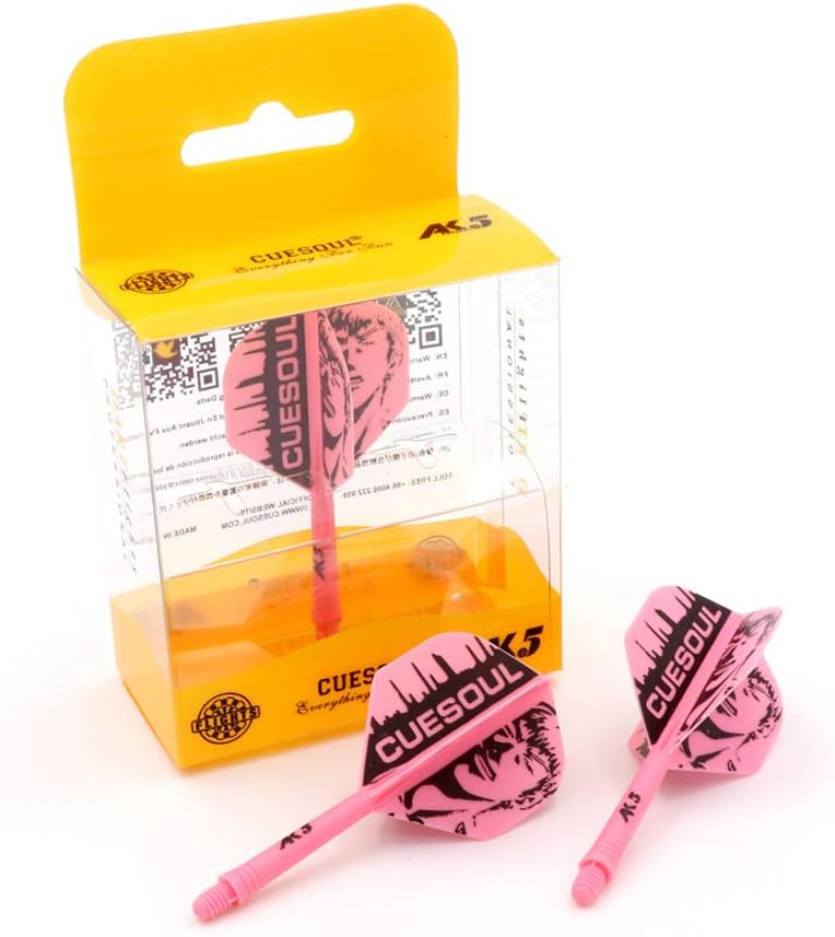 CUESOUL Rost Cañas integradas de Dardos y Plumas de Dardos de Forma estándar, Juego de 3 Piezas