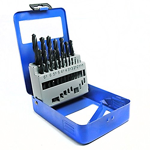 S&R Metallbohrer Set 1,0 - 10mm, 118°, 19 Stk, DIN 338, HSS-R Stahl, Metallbox