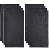 reparacion sofa piel 【El paquete incluido】: Parche de reparacion de cuero 12pcs, 2 superficies diferentes. Color: negro, un total de 12, un total de 2 superficies, lichi patrón 6, liso 6.